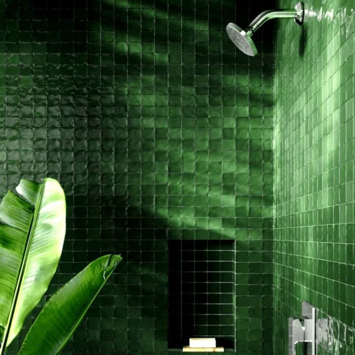 deep, jewel-toned tile