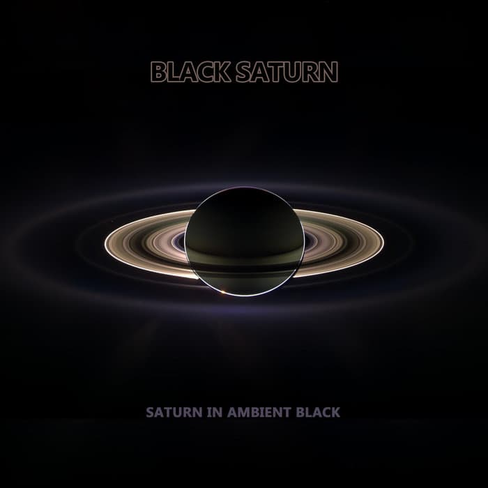 Saturn in Ambient Black